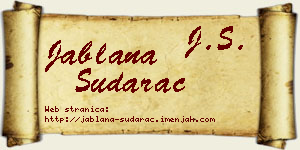 Jablana Sudarac vizit kartica